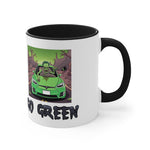 Go Green Tesla Zombie Accent Coffee Mug, 11oz