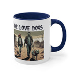 Zombie We Love Dogs Accent Coffee Mug, 11oz