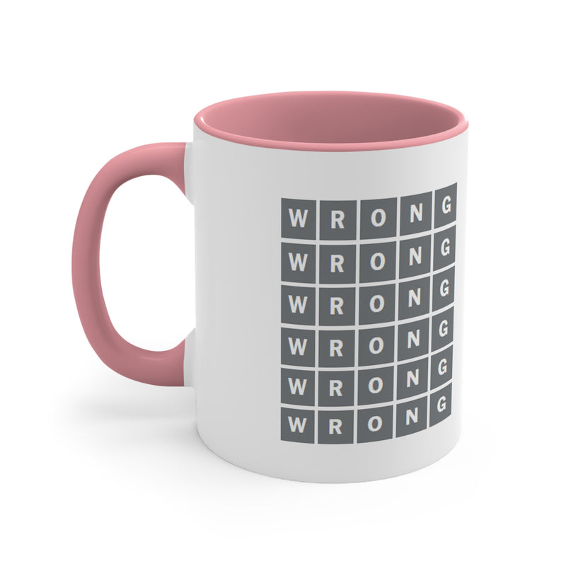 Wrong Wordle Accent Coffee Mug, 11oz