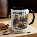 Zombie Life Thanksgiving Accent Coffee Mug, 11oz