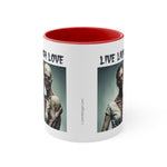 Zombie Live Laugh Love Accent Coffee Mug, 11oz