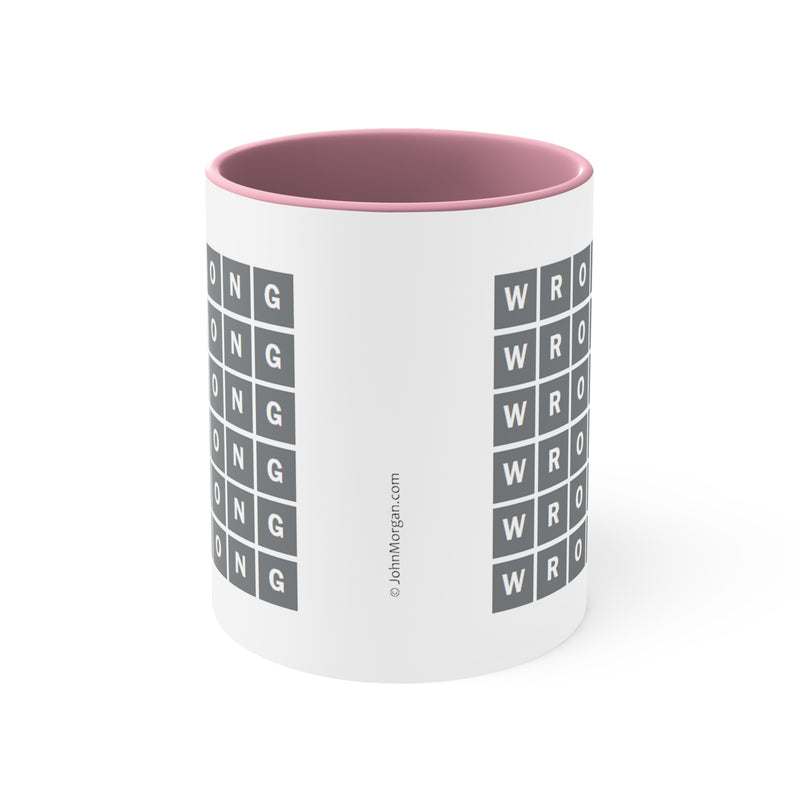 Wrong Wordle Accent Coffee Mug, 11oz